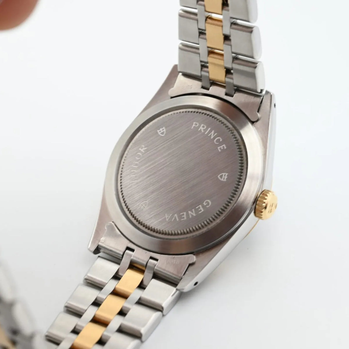 Tudor Prince Date Day 36 Two Tone Gold Steel Black Dial 76213-0010 36mm