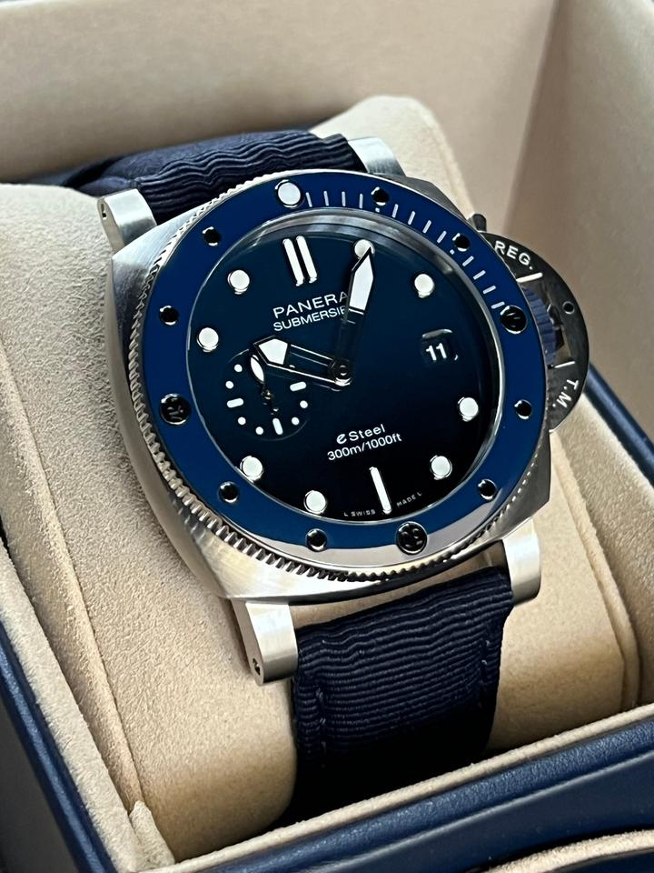 Panerai Submersible New 2026 eSteel Blu Profondo 44MM PAM1289