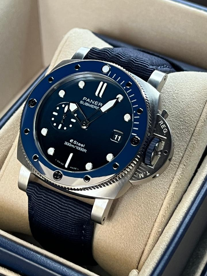 Panerai Submersible New 2026 eSteel Blu Profondo 44MM PAM1289