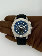 Vintage Breitling Super Avenger B01 Chronograph Titanium Auto 46mm Watch EB0148101B1X1