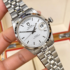 Tudor Prince Date+Day 76200 36mm Silver Linen Dial Automatic Watch