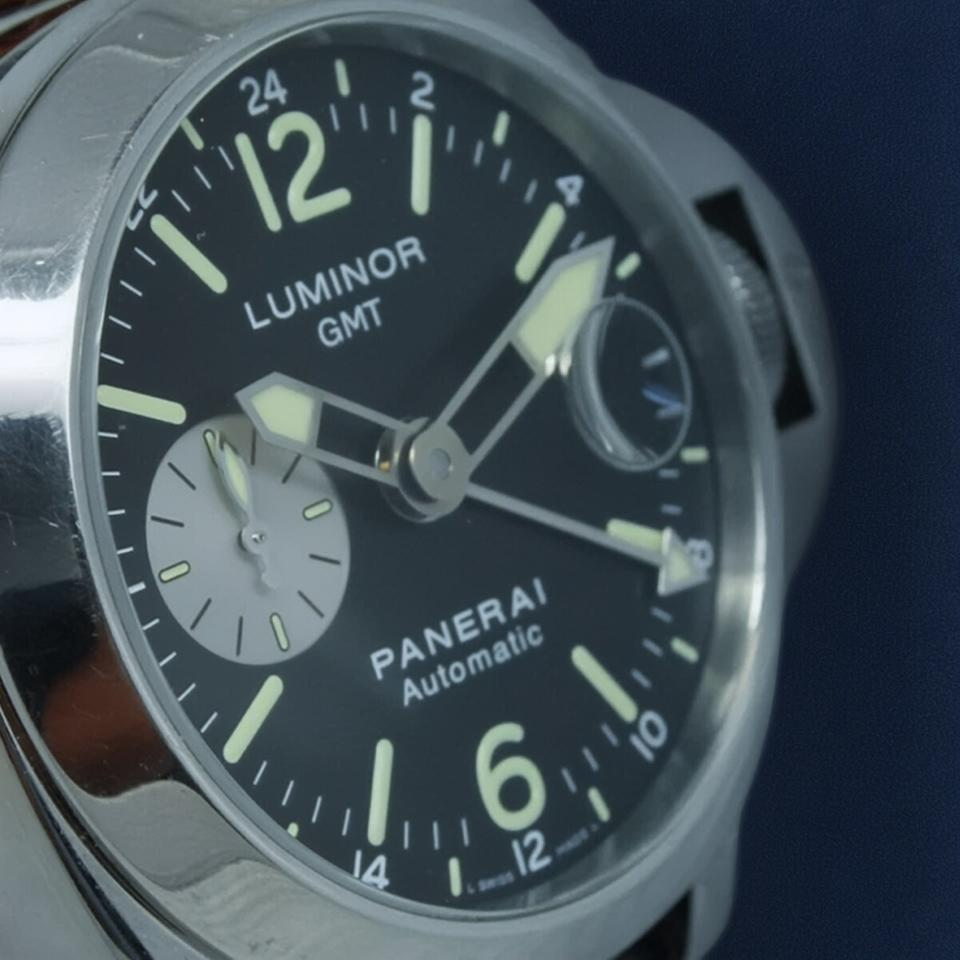 Panerai Luminor Gmt 44mm Steel · Black Dial · GMT · Full Set, PAM 00088