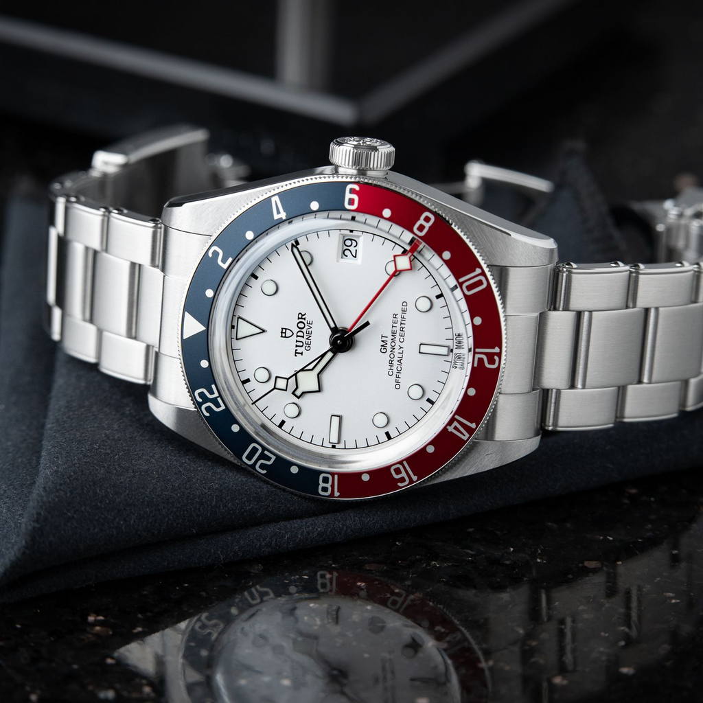 Tudor Black Bay GMT CLEAN 7/23 Opaline Pepsi Steel White Dial Automatic 41mm M79830RB-0010, 79830RB