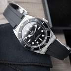 Tudor Black Bay 4/2024 200M Black Dial Steel Rubber 7941A1A0 Monochrome 41mm M7941A1A0NU-0002, 7941A1A0NU