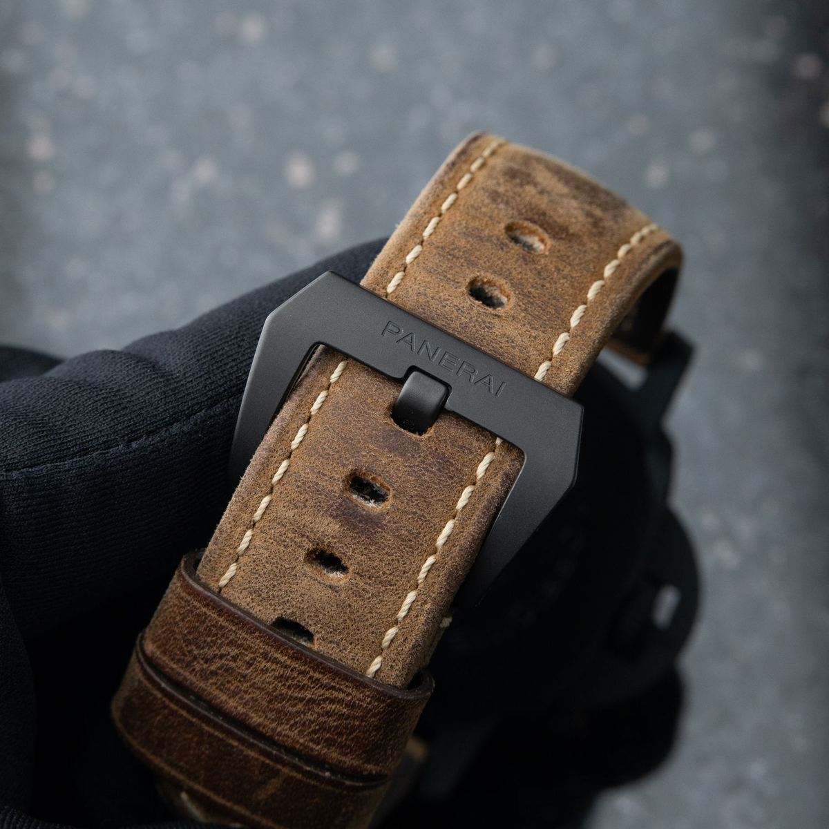 Panerai Luminor GMT 2 STRAPS Ceramic Leather Automatic Black 3 Day Pam1441 44mm PAM01441