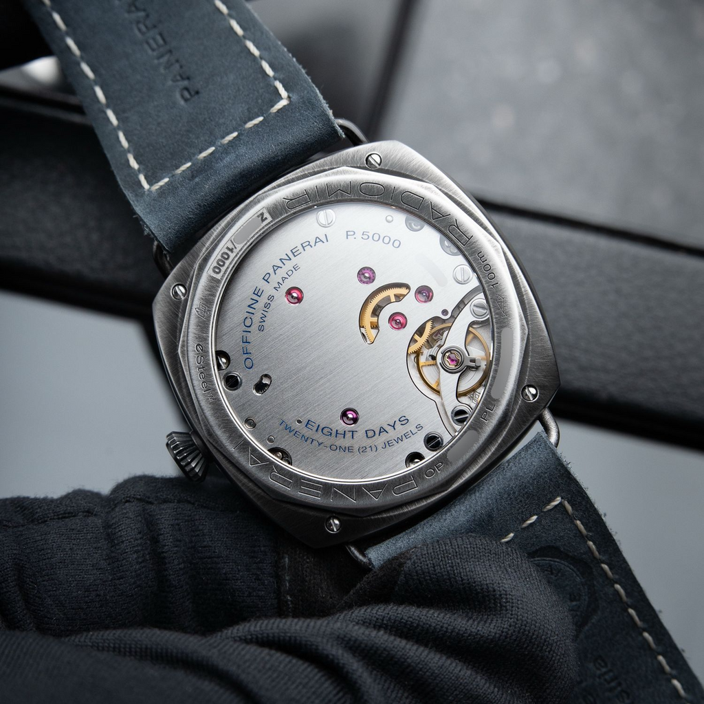 Panerai Radiomir 12/2024 8 Day Blue Otto Giorni Boutique Brunito eSteel 45mm PAM01348