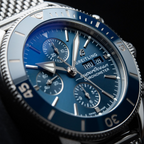 Breitling Superocean Heritage II Chronograph Blue Dial Steel Bracelet 44mm A13313161C1A1, A13313