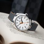 Omega Seamaster Aqua Terra 150M White Dial Orange Accents Grey Strap Steel 41mm 220.12.41.21.02.002