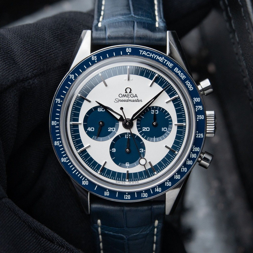 Omega Speedmaster CK2998 Limited Edition Chronograph Blue White Dial Steel 39.7mm 311.33.40.30.02.001