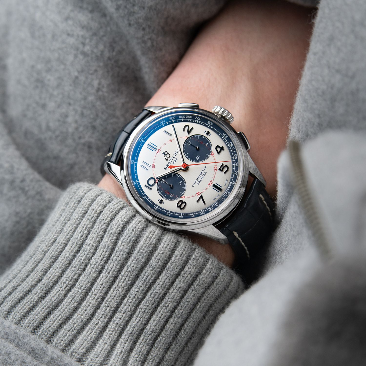 Breitling Premier B01 Chronograph Bentley Mulliner Limited Edition Silver 42mm AB0118