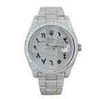 Rolex Datejust 41MM 116300 Iced Out Arabic Dial