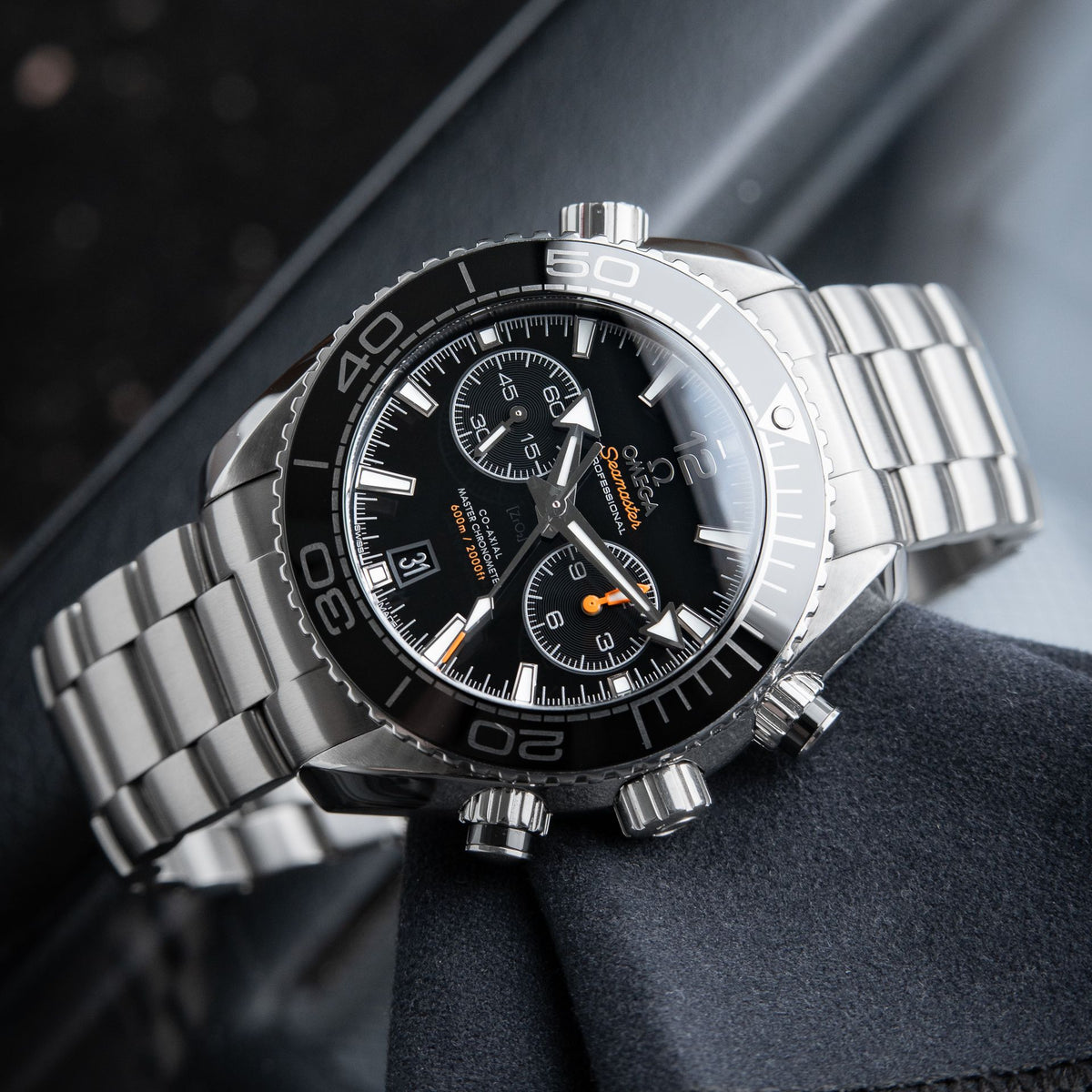 Omega Seamaster Planet Ocean Chronograph Co-Axial Black Ceramic Diver 215.30.46.51.01.001