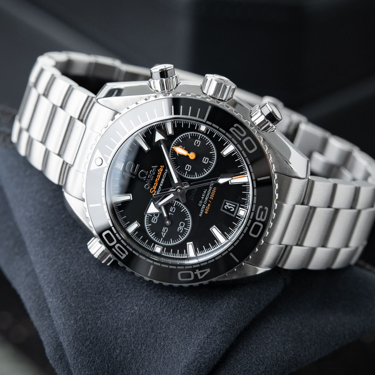 Omega Seamaster Planet Ocean Chronograph Co-Axial Black Ceramic Diver 215.30.46.51.01.001