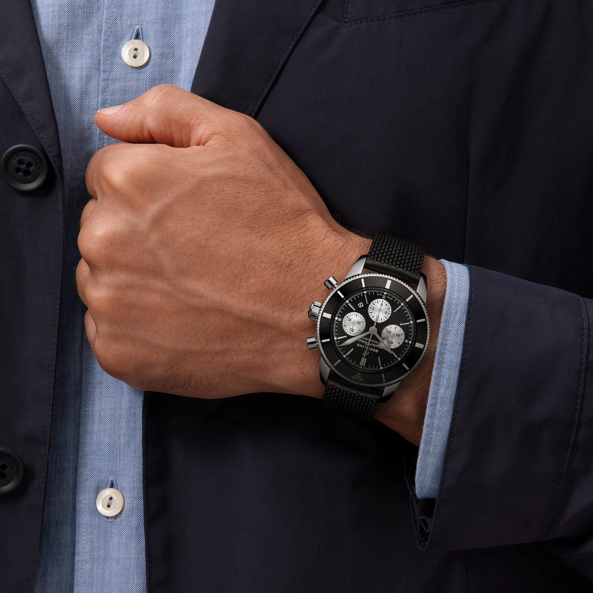 Breitling Chronograph 44 Superocean HÃ©ritage II, Ref# AB0162121B1S1