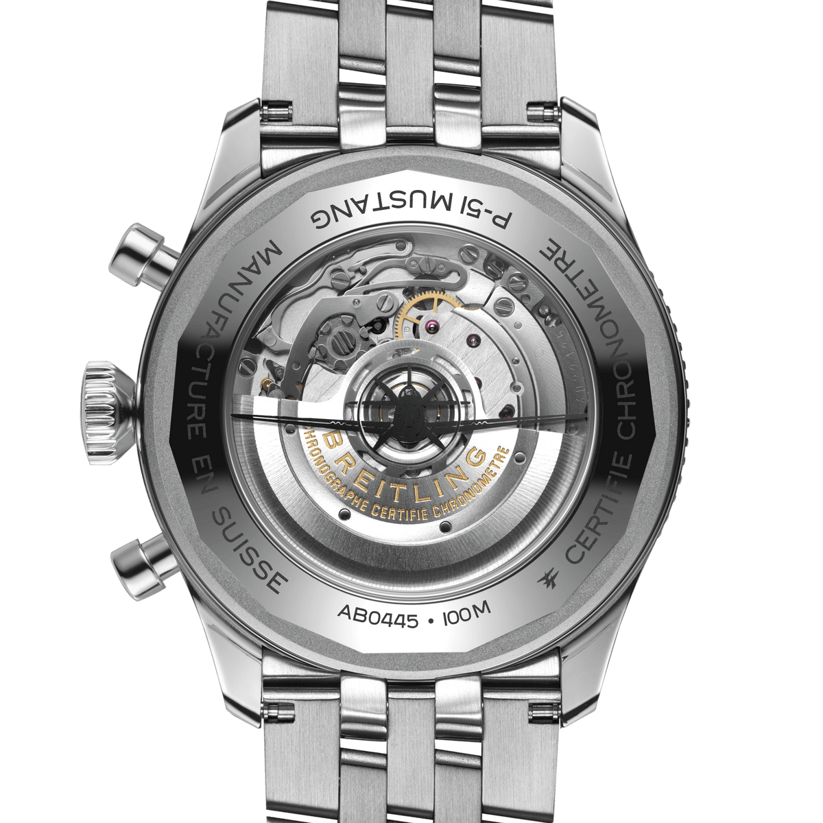Breitling Classic AVI B04 Chronograph 46 P-51 Mustang, Stainless Steel, Ref# AB04453A1B1A1, Unworn 2024
