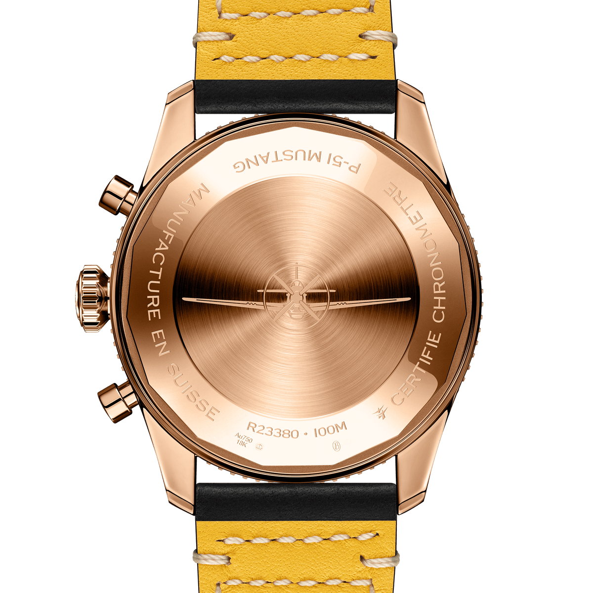 Breitling Classic AVI Chronograph 42 P-51 Mustang, 18k Red Gold, Ref# R233801A1B1X1, Unworn 2024