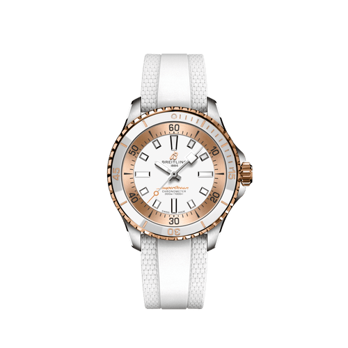 Breitling Superocean Automatic 36, Stainless steel and 18k Red Gold, Ref# U173771A1A1S1, Unworn 2024