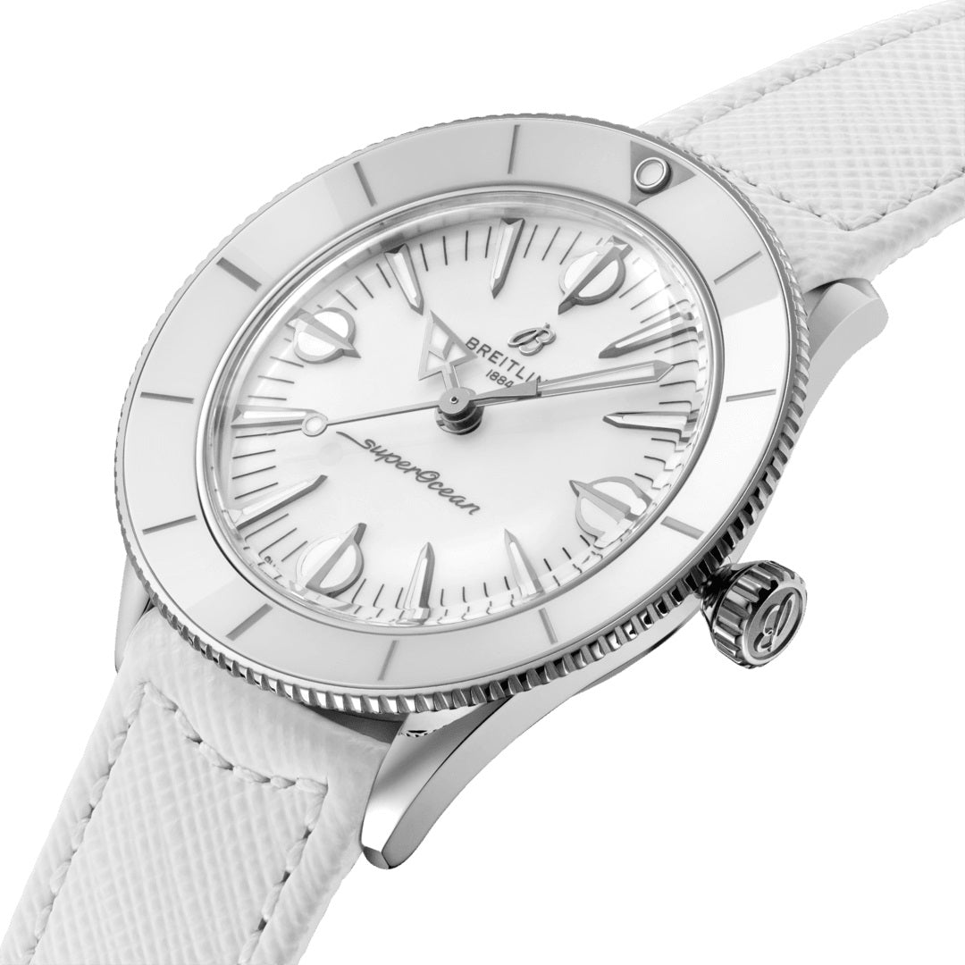 Breitling Superocean Heritage â€™57 Pastel Paradise Stainless Steel 38 mm Ref# A10340A71A1X1