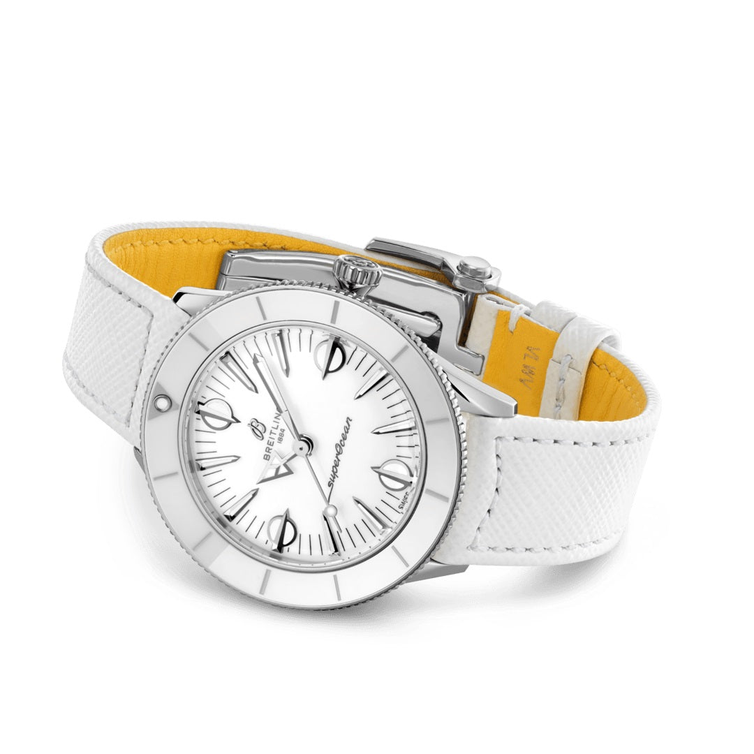 Breitling Superocean Heritage â€™57 Pastel Paradise Stainless Steel 38 mm Ref# A10340A71A1X1