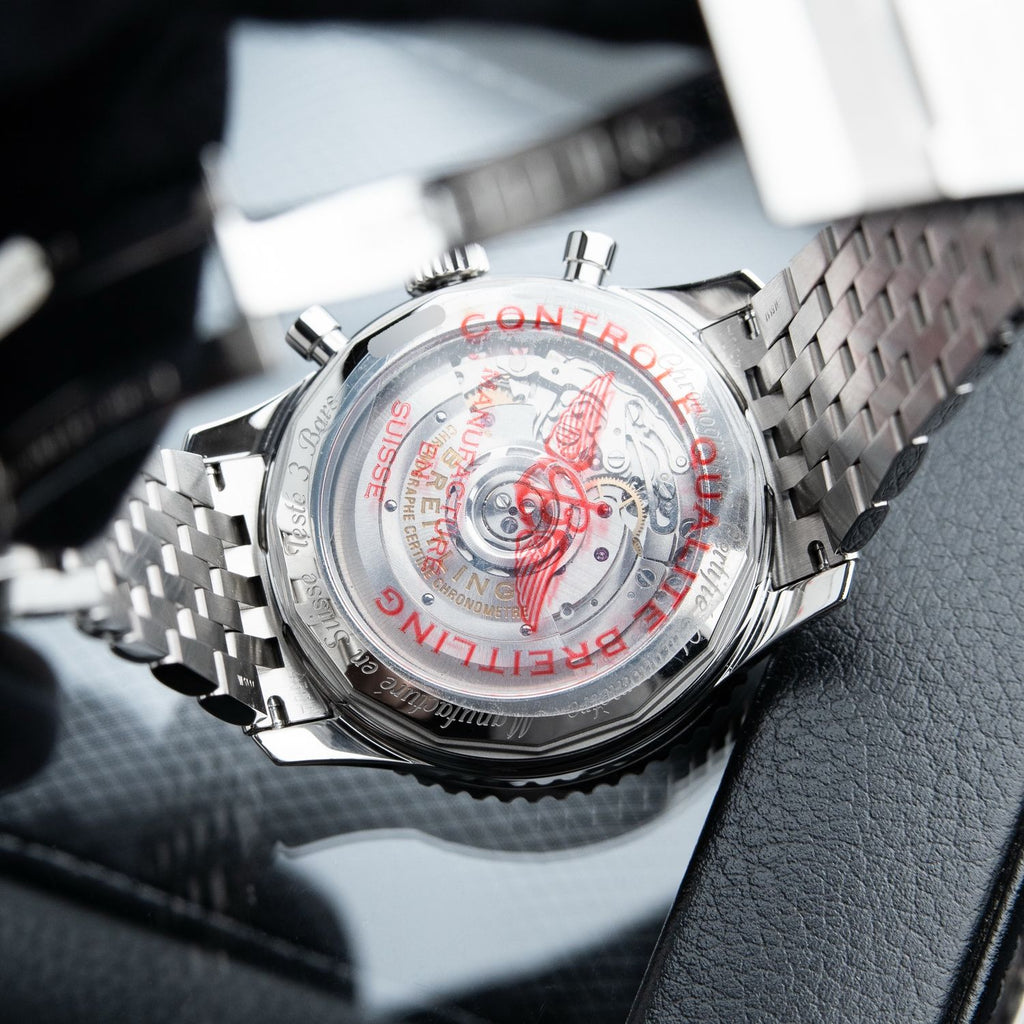 Breitling Navitimer B01 Chronograph 43mm Silver Panda Dial Bracelet AB012121