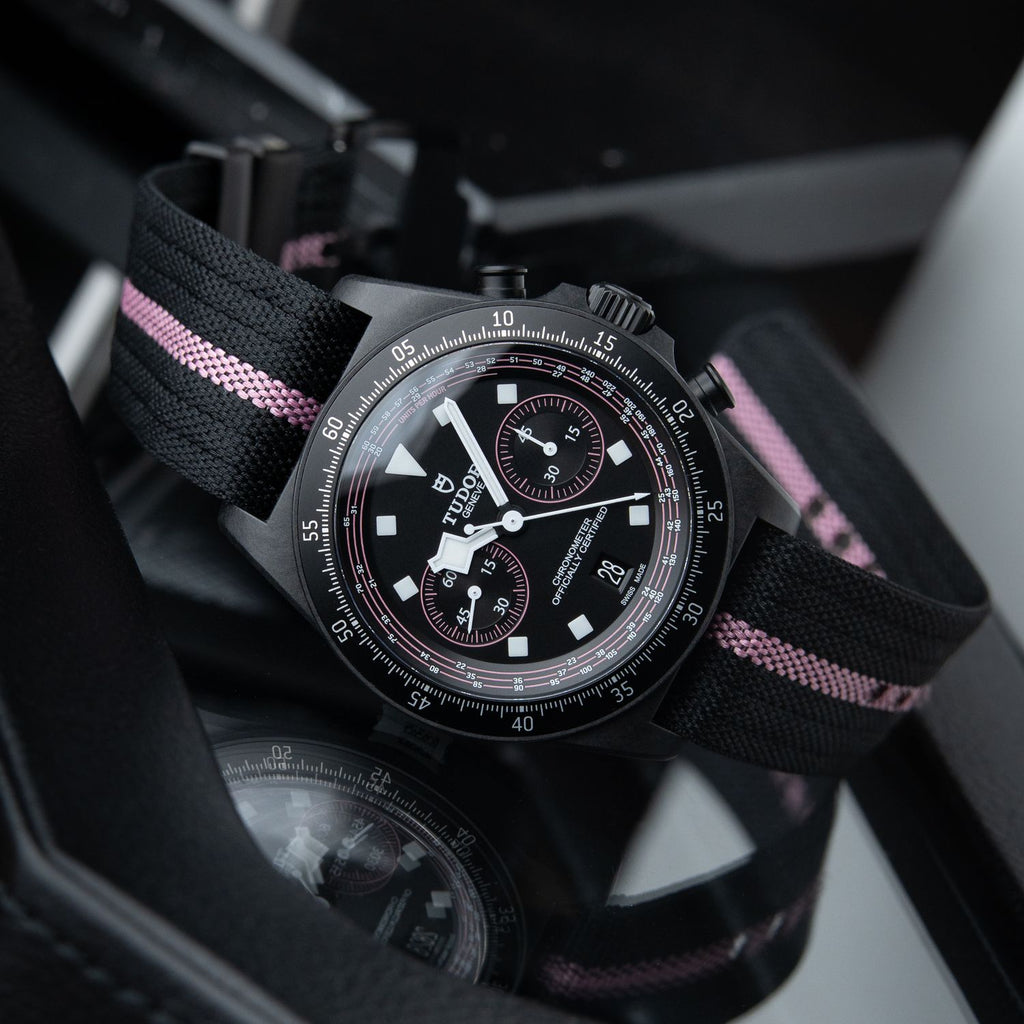 Tudor Pelagos FXD Chrono Giro D'Italia Pink Limited Edition Carbon Chronograph 25827KNRS