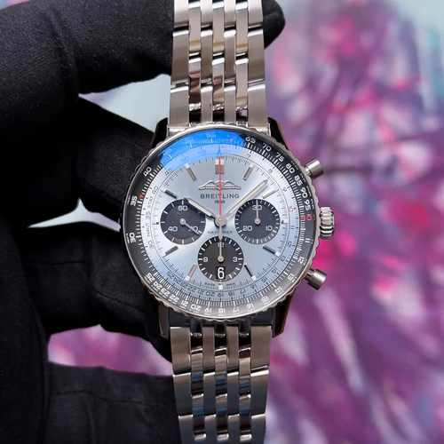 Breitling Navitimer 1 B01 Chronograph Ice Blue Dial 43mm AB0138241C1A1