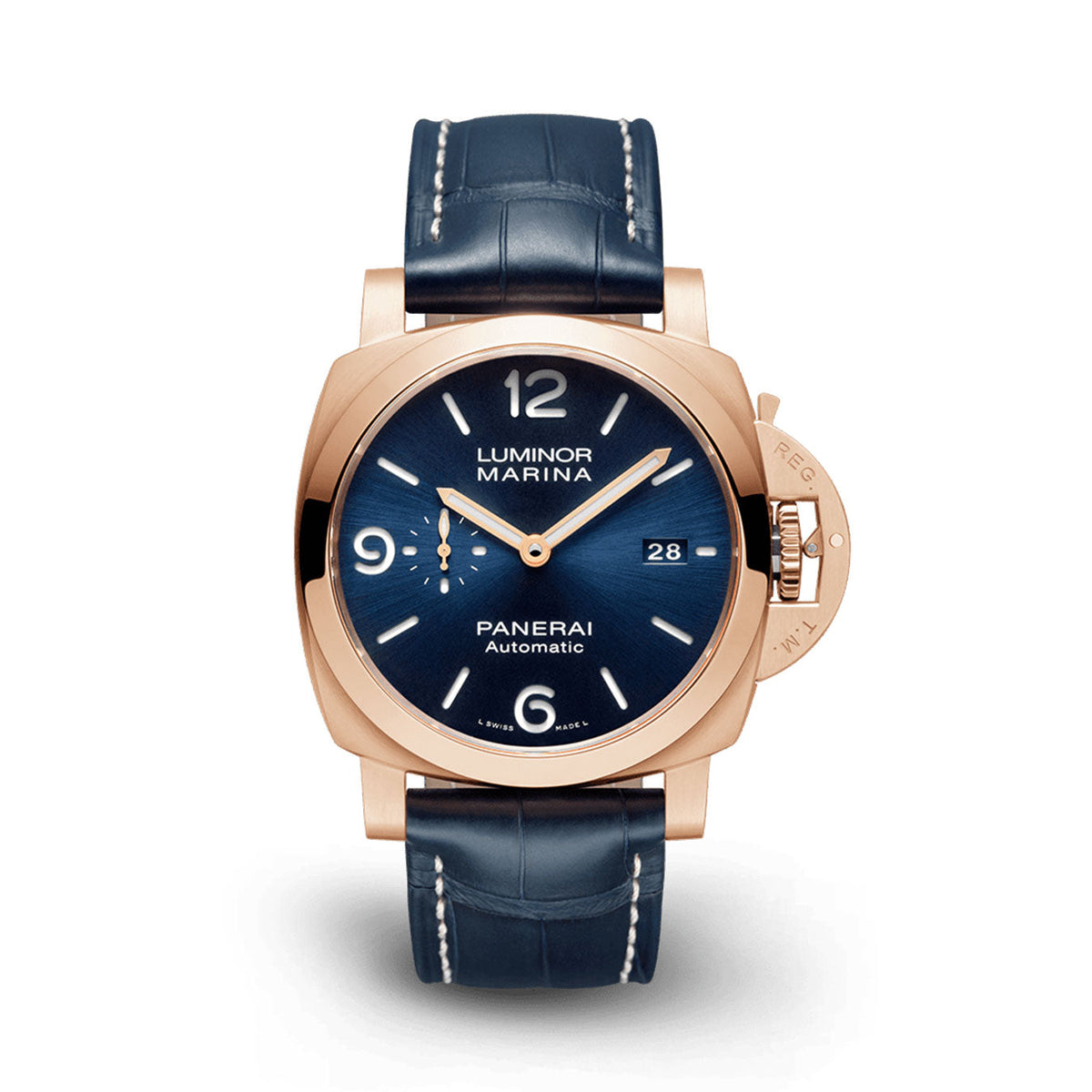 Panerai Luminor Marina Goldtechâ„¢ Sole Blu Ref# PAM01112