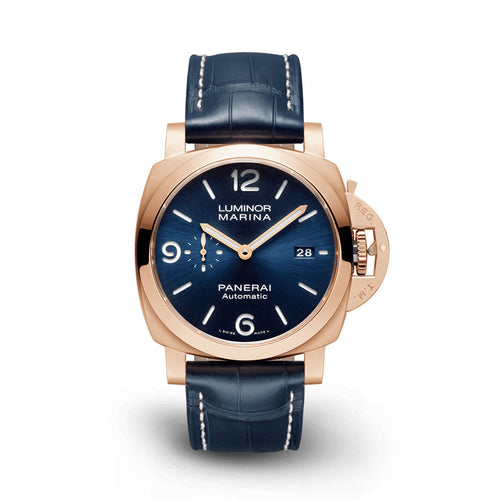 Panerai Luminor Marina Goldtechâ„¢ Sole Blu Ref# PAM01112