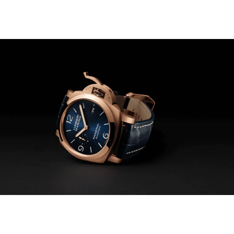 Panerai Luminor Marina Goldtechâ„¢ Sole Blu Ref# PAM01112