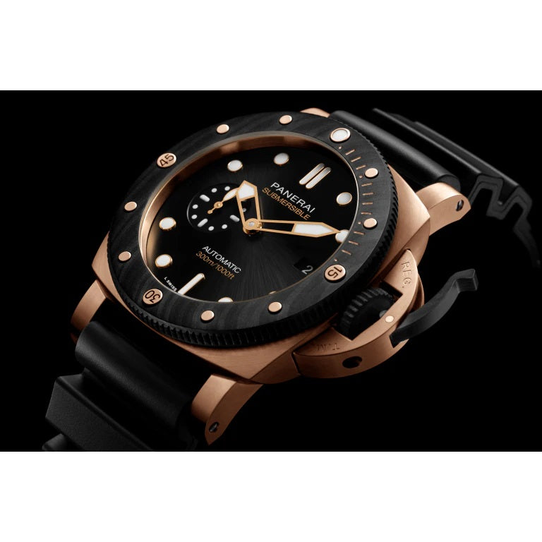 Panerai Submersible QuarantaQuattro Goldtechâ„¢ OroCarbo Ref# PAM01070
