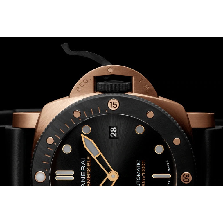 Panerai Submersible QuarantaQuattro Goldtechâ„¢ OroCarbo Ref# PAM01070