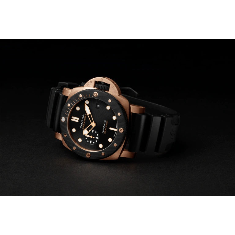 Panerai Submersible QuarantaQuattro Goldtechâ„¢ OroCarbo Ref# PAM01070
