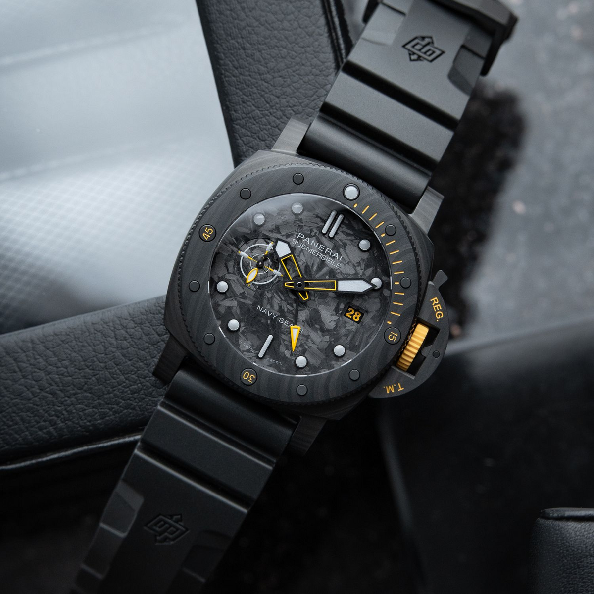 Panerai Submersible GMT Navy Seals Carbotech Black PAM01324