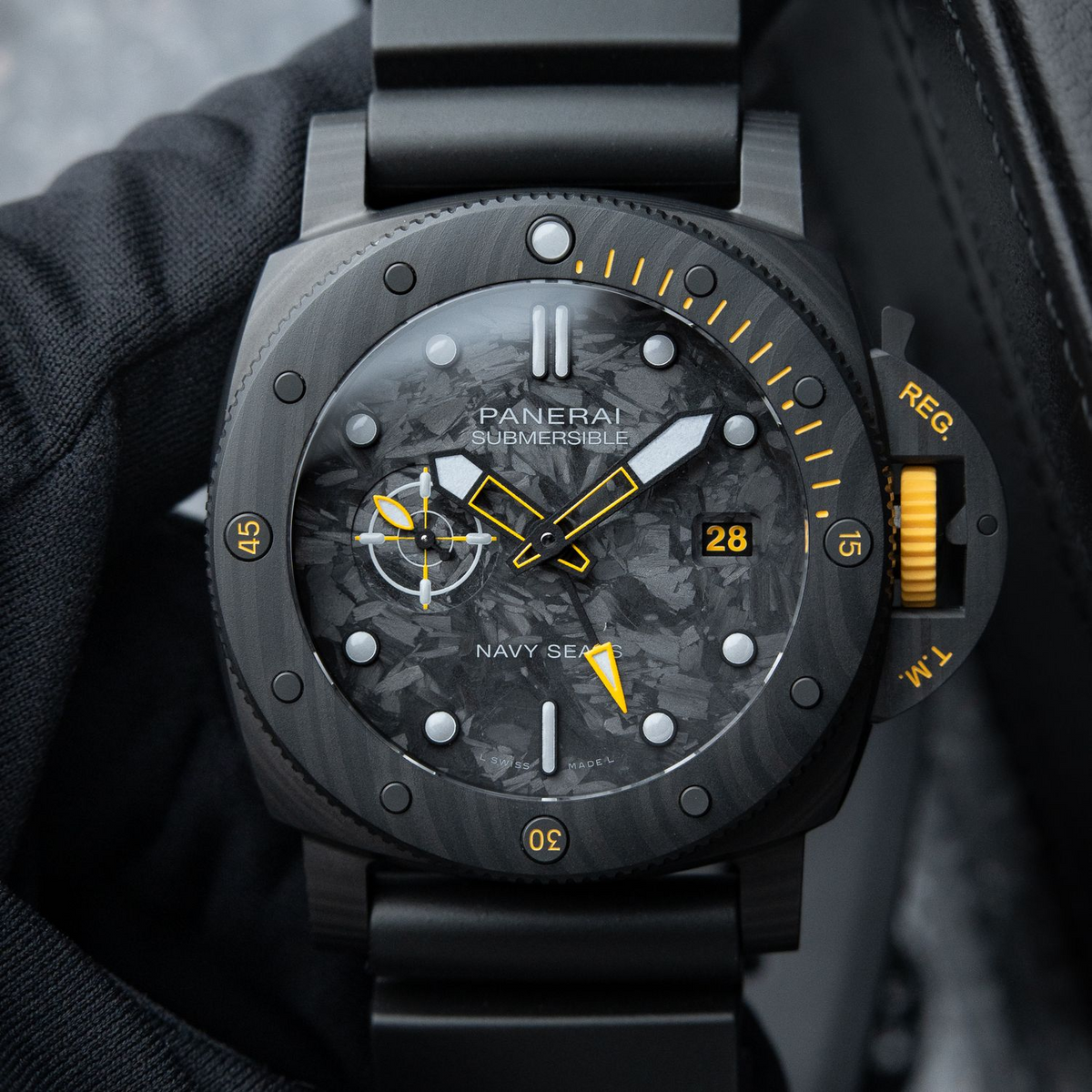 Panerai Submersible GMT Navy Seals Carbotech Black PAM01324