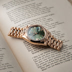 Rolex Oyster Perpetual Day-Date 40 Rose Gold Presidental Bracelet Olive Green Dial  M228235-0025 40mm