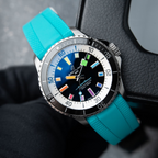 Breitling Superocean Automatic 42 300M Rainbow Black Dial Steel Turquoise 42mm A17375211B2S2
