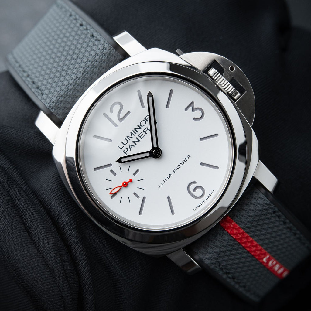 Panerai Luminor Luna Rossa 3 Days White Dial Steel Manual 44mm Set Pam1342
