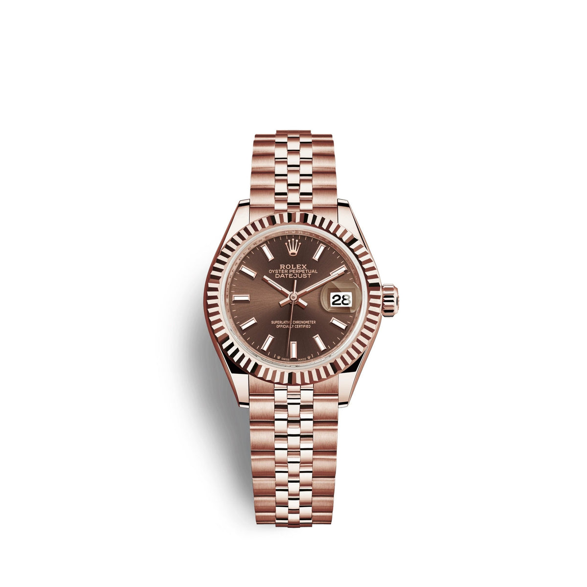 Lady-Datejust 28, 18k Everose Gold, Ref# 279175-0008