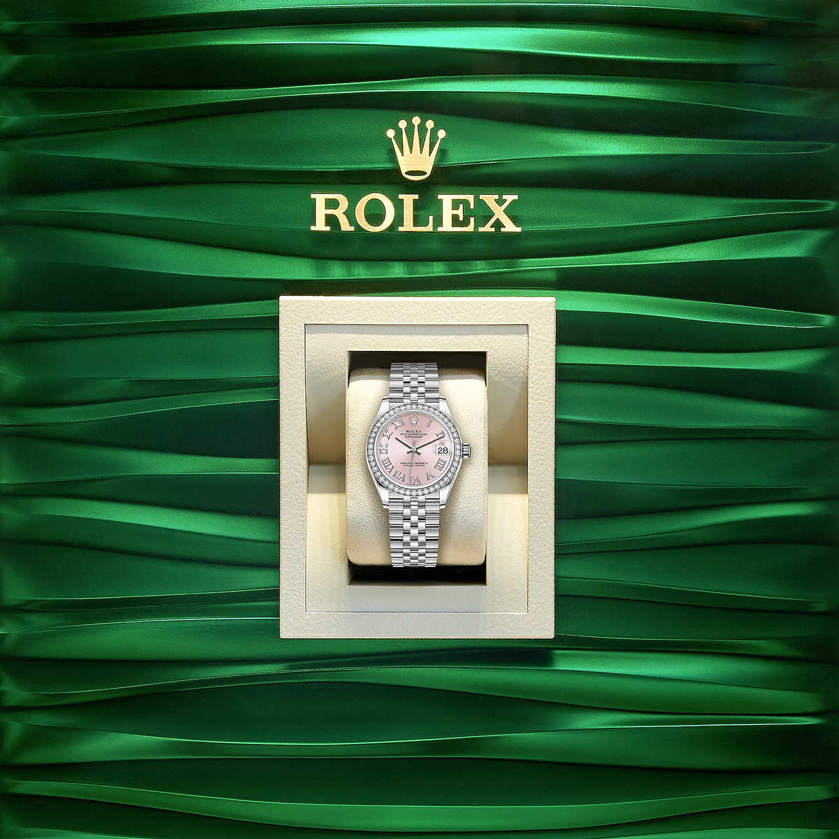 Lady-Datejust 28, Oystersteel and 18k White Gold, Ref# 279384RBR-0005