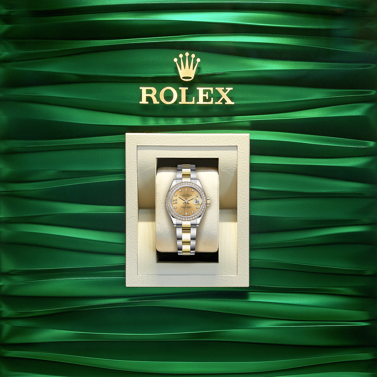 Lady-Datejust 28, Oystersteel and 18k Yellow Gold, Ref# 279383RBR-0022