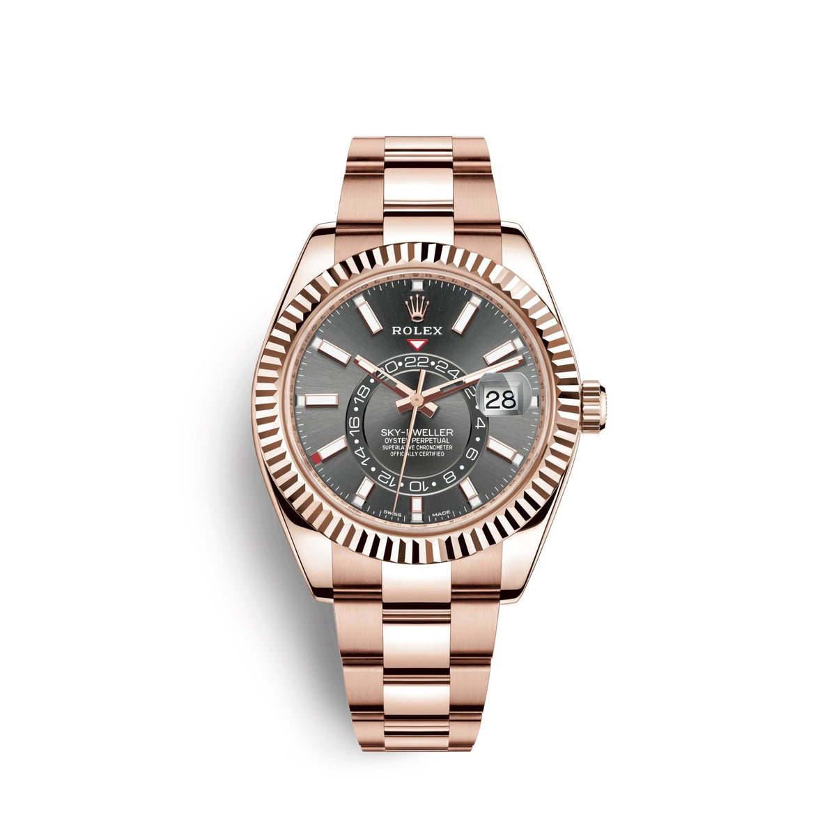 Sky-Dweller 42mm, 18k Everose Gold, Ref# 326935-0007