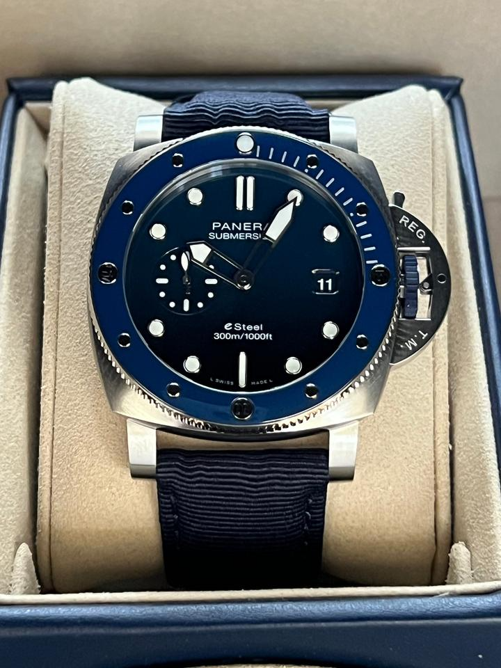 Panerai Submersible New 2026 eSteel Blu Profondo 44MM PAM1289