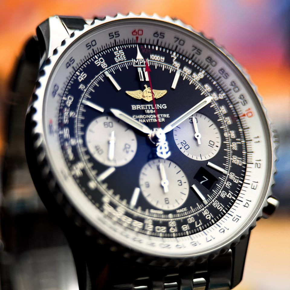 Breitling - AB012012/BB01/447A Navitimer 01 43 Stainless Steel / Black / Bracelet