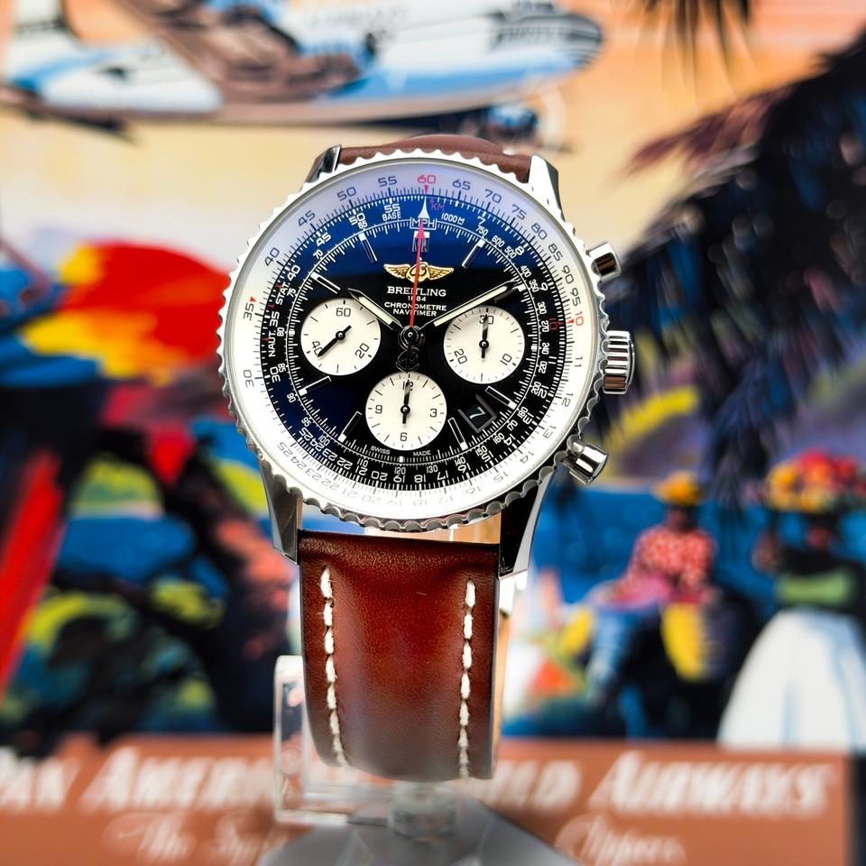 Breitling - AB012012/BB01/447A Navitimer 01 43 Stainless Steel / Black / Bracelet