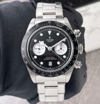 Tudor Black Bay Chrono Steel Bracelet Black Reverse Panda Dial M79360N-0001
