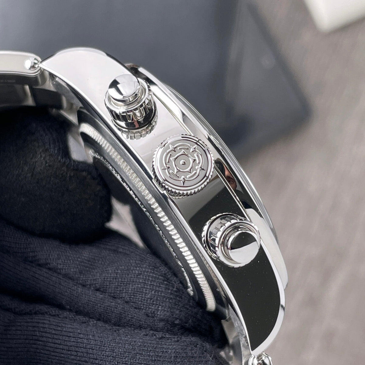 Tudor Black Bay Chrono Steel Bracelet Black Reverse Panda Dial M79360N-0001